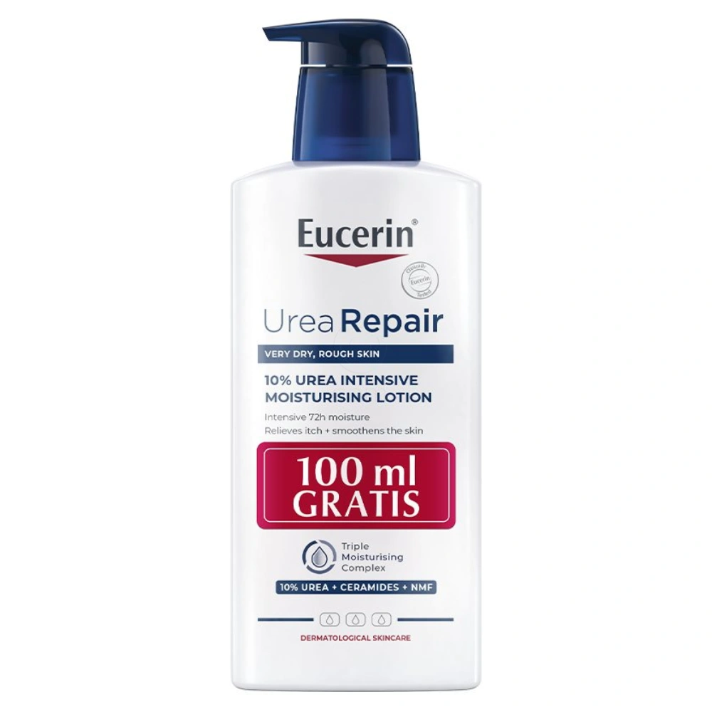 Eucerin UreaRepair plus 10%, losjon za telo s pumpico - posebna ponudba (400 ml)